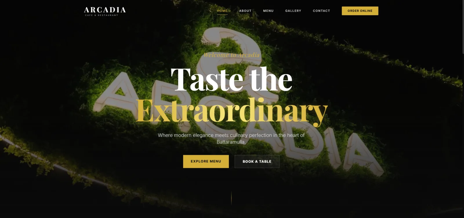 Website For a Restaurant — HTML, TailwindCss, JavaScript project by Udavin Wijesundara
